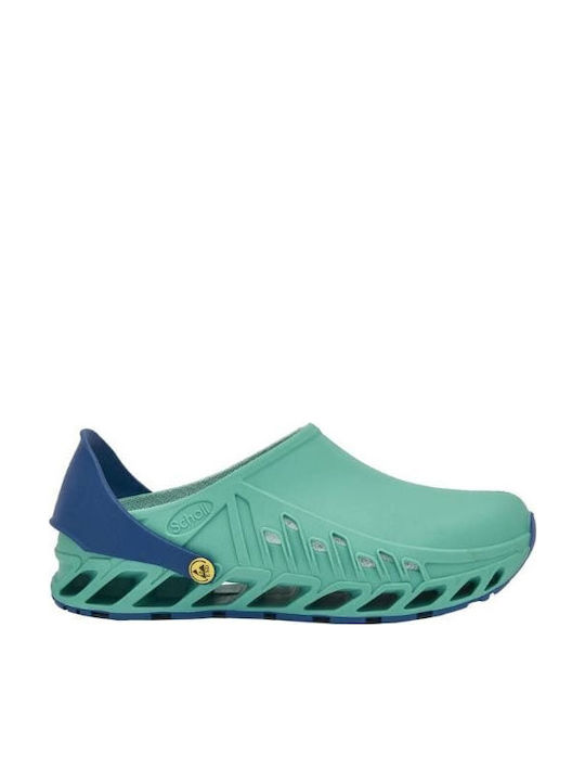 Scholl Anatomische Holzschuhe Grün