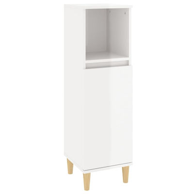 vidaXL Bathroom Cabinet L30xD30xH100cm White