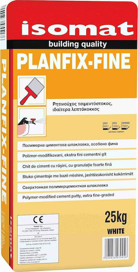 Isomat Planfix-Fine Τσιμεντόστοκος Ρητινούχος Λευκός 5kg