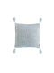 Kentia Sofa Cushion Alena From 100% Cotton Light Blue 50x50cm