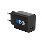 Quad Lock Φορτιστής Χωρίς Καλώδιο με Θύρα USB-A 30W Μαύρος