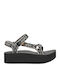 Flatform Universal Women's Flat Sandals Sporty Flatforms in Black Color
