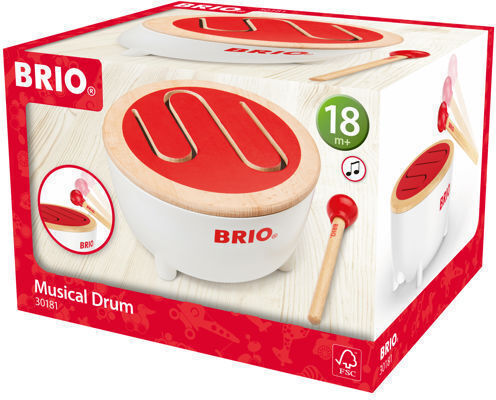Brio Toys Ξύλινο Τύμπανο για 1-5 Ετών