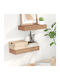 Shelves Wall Beige 2pcs 40x15x6cm