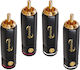 Dynavox High-End Plug RCA male Black (207625)