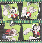 Prosop de hârtie Decoupage 33x33cm Popeye Cartoon