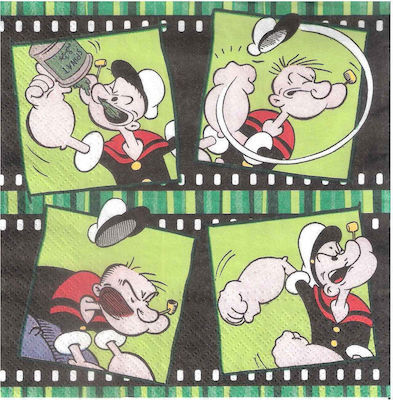 Paper towel Decoupage 33x33cm Popeye Cartoon