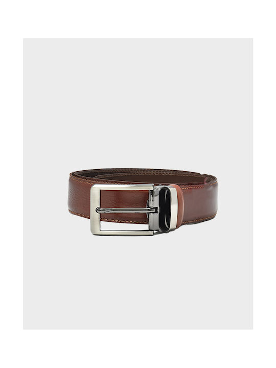 Borsche 0401-77 Men's Leather Belt Brown