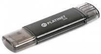 Platinet AX-Depo 8GB USB 2.0 Стик с връзка USB-A & micro USB-B Черен