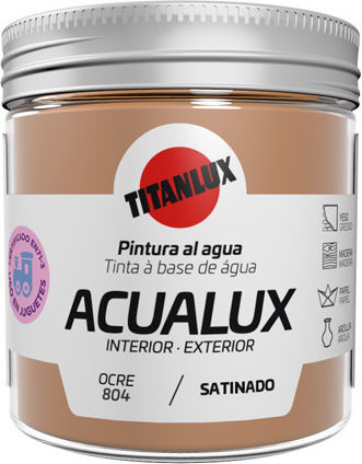 Titan Acualux Satin Υγρό Χρώμα Χειροτεχνίας Μπεζ για Ξύλο 804 75ml