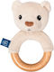 Whisbear Bear Μασητικός Κρίκος Οδοντοφυΐας από Ξύλο για 0 m+