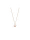 Senza Necklace with design Heart from Gold Plated Silver with Zircon