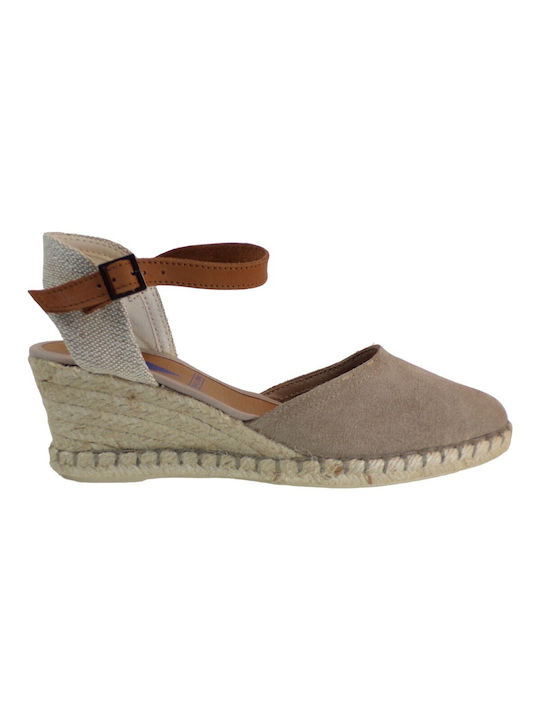 Verbenas Women's Leather Platform Espadrilles Pouro