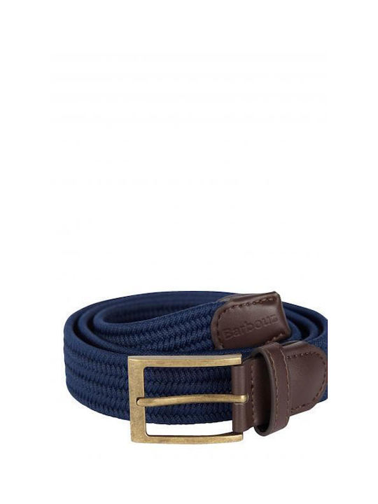 Barbour Men's Knitted Belt Navy Blue