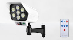 Arrango Camera de supraveghere falsă tip Bullet Camere de supraveghere simulare cu iluminare LED Negru