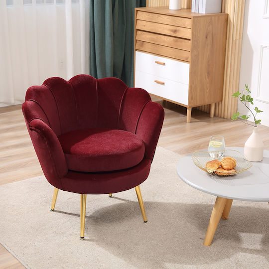 Armchair 76x67x74cm Red Armchair 76x67x74cm Red