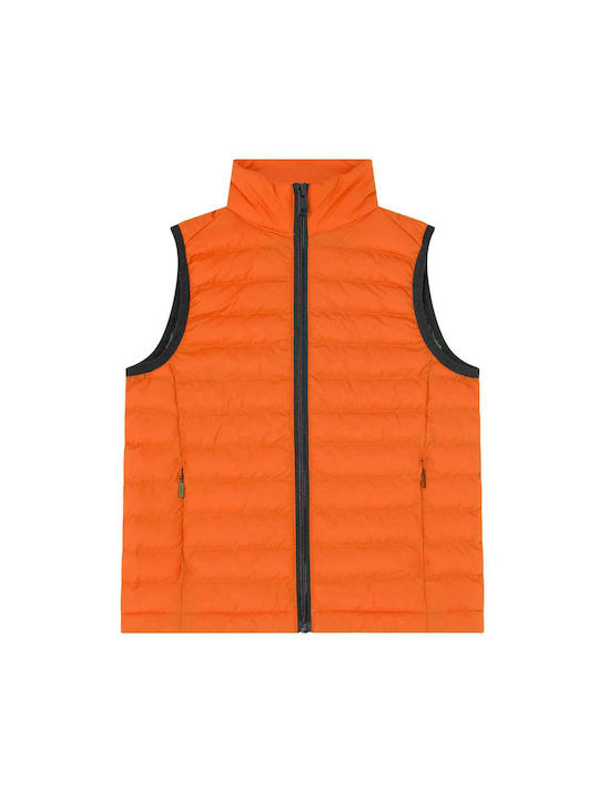 Ecoalf Boys Quilted Coat Orange Sleeveless