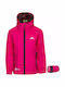 Waterproof Kids' Casual Jacket Short Windproof with Hood Fuchsia