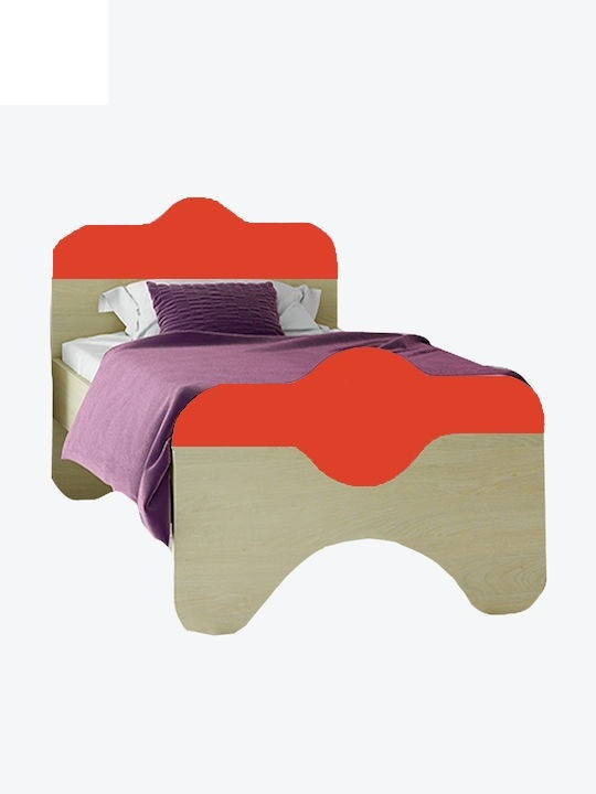 Puzzle Kids Bed Classic Single Red for Mattress...