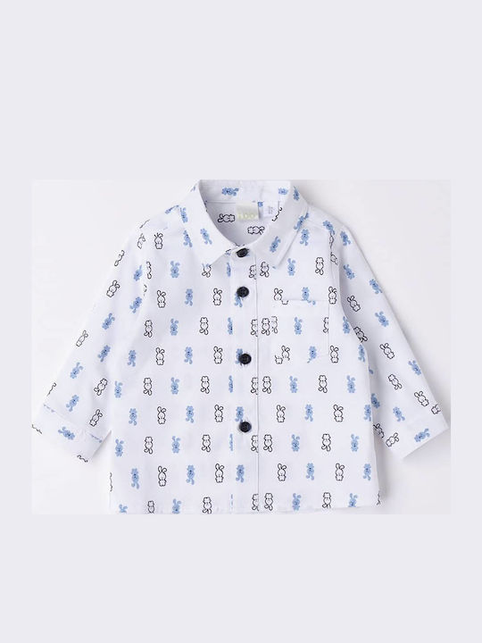Kids Shirt Long Sleeve White