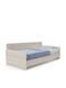 Bevel Kinderbett - Sofa Einzeln Beige für Matratze 90x200cm