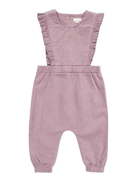 Little Dutch Girls Corduroy Jumpsuit Purple