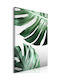 Polihome Monstera Blätter Gemälde auf Segeltuch 40x60cm