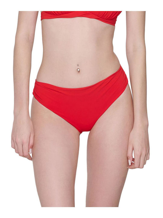Luna Bikini Slip Red