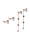 Emporio Armani Set Earrings Pendants Gold Plated with Stones