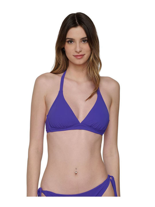 Luna Triangle Bikini Top Blue Sense Purple