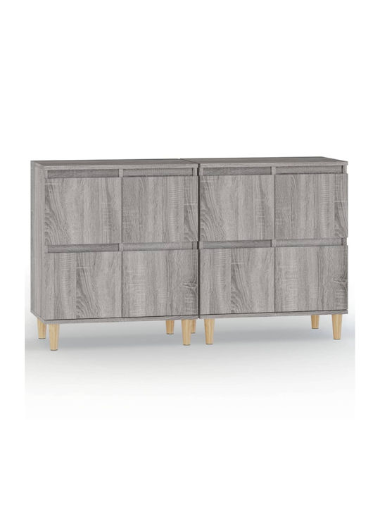 Wooden Buffet Gray Sonoma L120xW35xH70cm