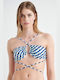 Blu4u Strapless Bikini Blue