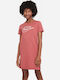 Summer Mini Athletic Dress T-Shirt Short Sleeve Red
