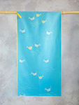 Nima Octopus Kids Beach Towel Light Blue 140x70cm