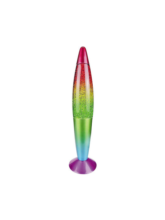 Rabalux Glitter Rainbow Decorative Lamp with RGB Lighting Lava Lamp LED Multicolour