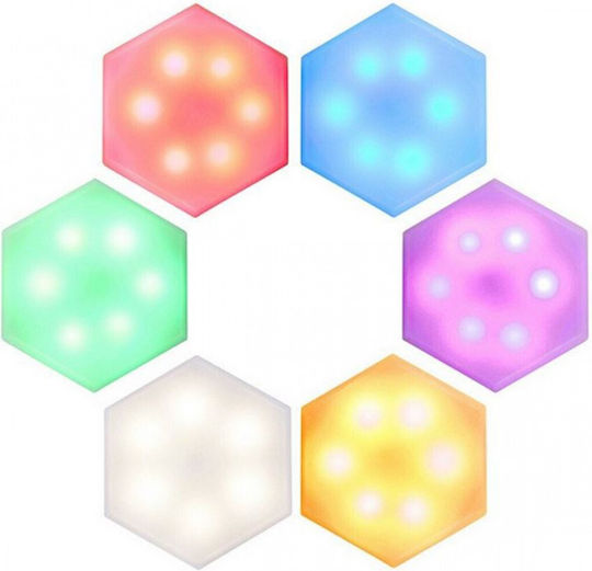 Factory Hex On Lustră Decorativă Hexagon Multicolor 6buc