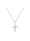 Silver necklace with cross 925