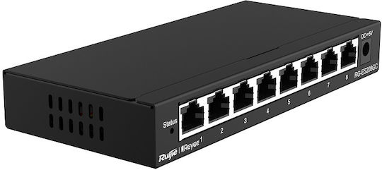 Ruijie RG-ES208GC Unmanaged L2 Switch με 8 Θύρες Gigabit (1Gbps) Ethernet