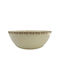 Dot Ammos Porcelain Salad Bowl Beige 23x23x8.5cm