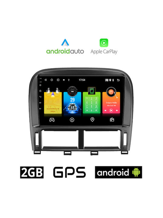 Car Audio System for Jaguar XF Lexus LS LS 430-XF 430 2000-2006 (Bluetooth/USB/AUX/WiFi/GPS/Apple-Carplay/Android-Auto) with Touch Screen 9"