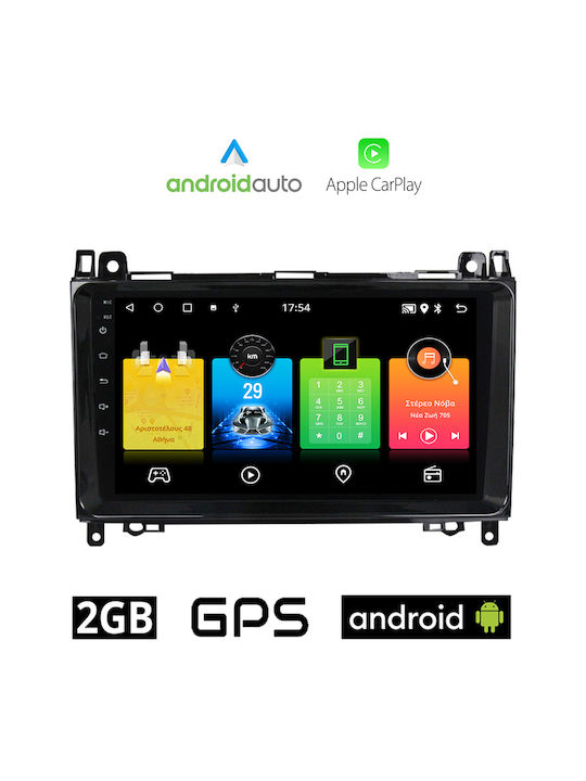 Car Audio System for Mercedes-Benz B Class (W245) 2005-2012 (Bluetooth/USB/WiFi/GPS/Apple-Carplay/Android-Auto) with Touch Screen 9"