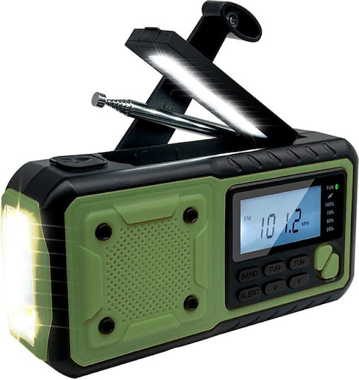 Origin Outdoors Tragbares Radio Solar mit USB Schwarz