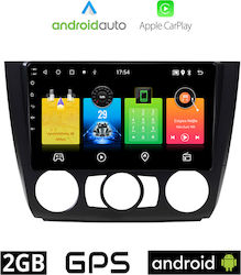 Car-Audiosystem für BMW E81 / E82 / E87 / Serie 1,S.1 2004-2013 (Bluetooth/USB/WiFi/GPS/Apple-Carplay/Android-Auto) mit Touchscreen 9"