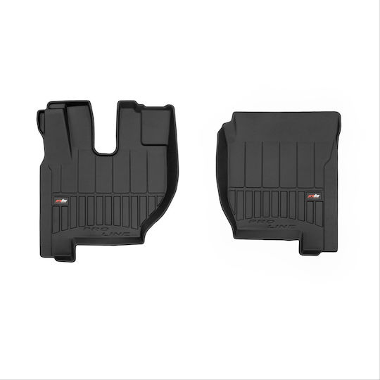 Frogum Set of Front and Rear Mats 2pcs Tray Type for Volvo FH 2012 Black