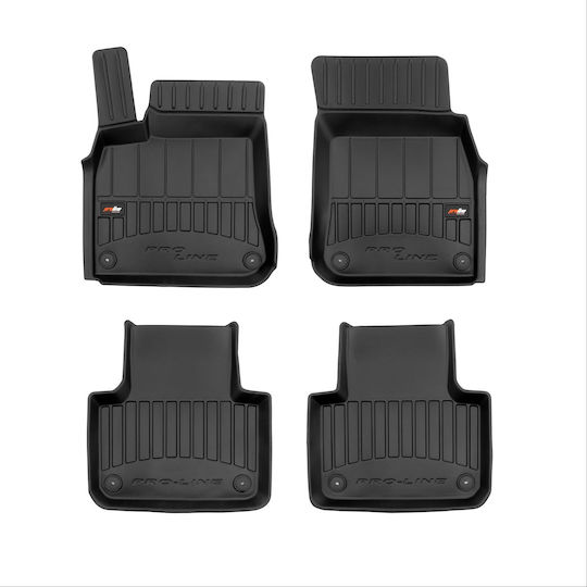 Frogum Set of Front and Rear Mats 4pcs Tray Type for Volkswagen Touareg 2018 Black