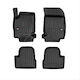 Frogum Set of Front and Rear Mats 4pcs Tray Type for Peugeot 208 Opel Corsa Black
