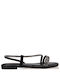 Envie Shoes Synthetic Leather Women's Sandals with Strass Silver