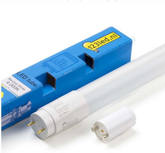 123led LED Bulb 20W Fluorescent Type 150εκ. for Socket G13 and Shape T8 Natural White 3000lm