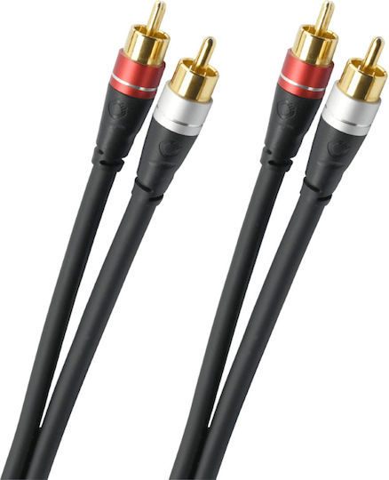 Oehlbach Cable 2x RCA male - 2x RCA male 0.75m D1C33141