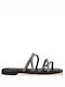 Envie Shoes Damen Flache Sandalen in Silber Farbe